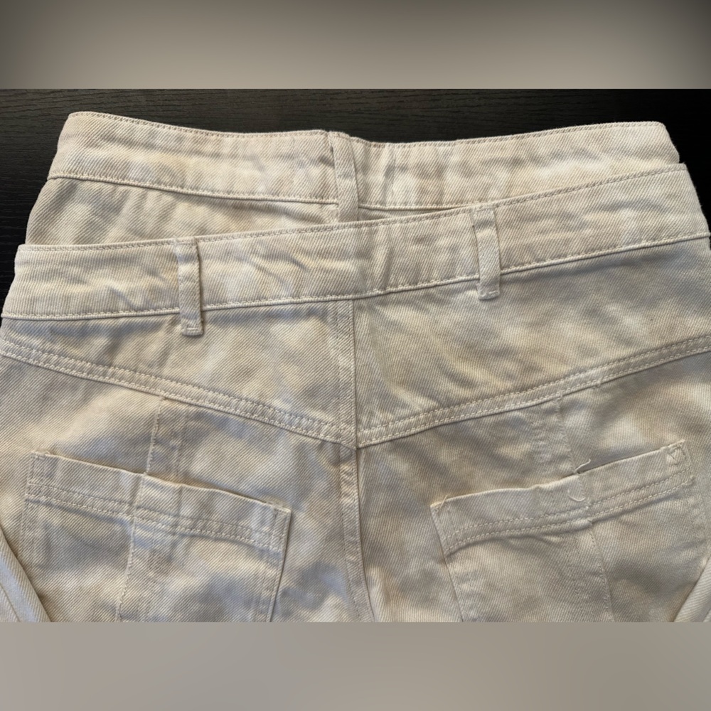 Zara Cream & White Straight Leg Jean - Picture 5 of 12